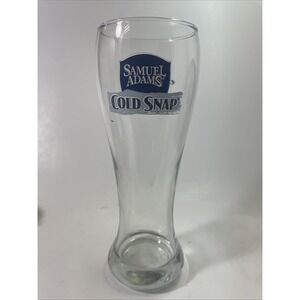 Collectible Samuel Adams Seasonal Brew Cold Snap Beer Glasses 8"